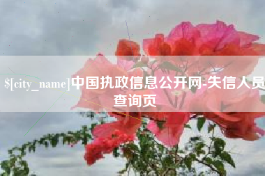 玉田中国执政信息公开网-失信人员查询页