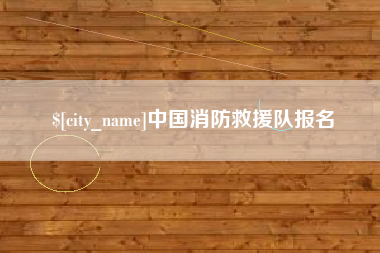 玉田中国消防救援队报名