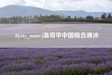 玉田温哥华中国组合滑冰
