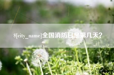 玉田全国消防日是第几天？