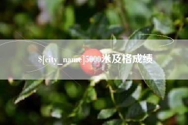 玉田5000米及格成绩