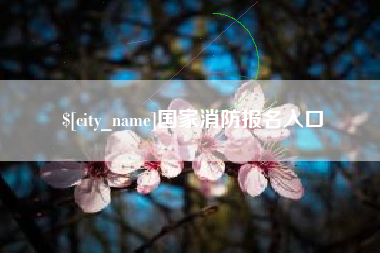 玉田国家消防报名入口