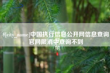 玉田中国执行信息公开网信息查询官网限消中查询不到