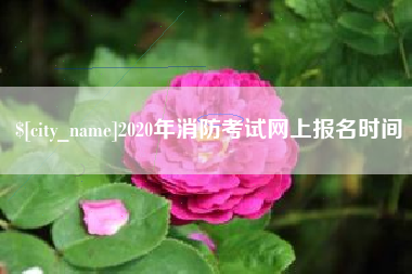 玉田2020年消防考试网上报名时间