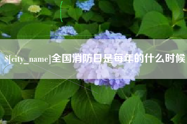 玉田全国消防日是每年的什么时候