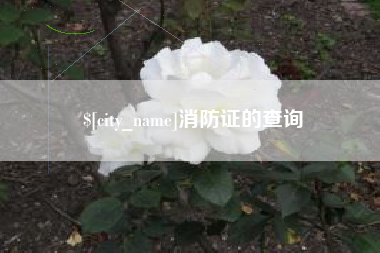 玉田消防证的查询