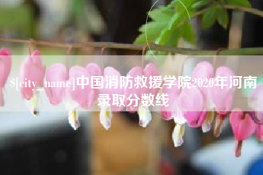 玉田中国消防救援学院2020年河南录取分数线