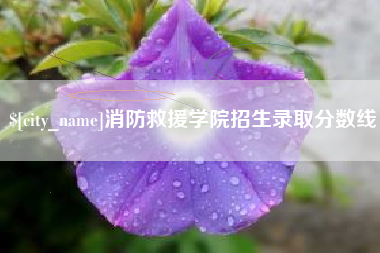 玉田消防救援学院招生录取分数线