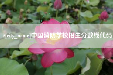 玉田中国消防学校招生分数线代码