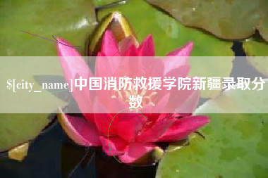 玉田中国消防救援学院新疆录取分数