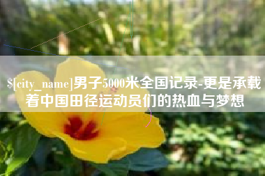 玉田男子5000米全国记录-更是承载着中国田径运动员们的热血与梦想