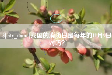 玉田我国的消防日是每年的11月9日对吗？