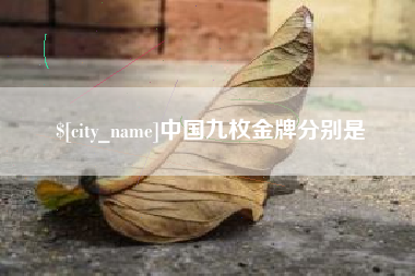 玉田中国九枚金牌分别是