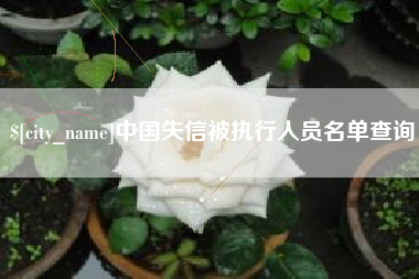 玉田中国失信被执行人员名单查询