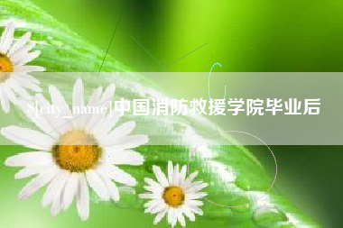 玉田中国消防救援学院毕业后