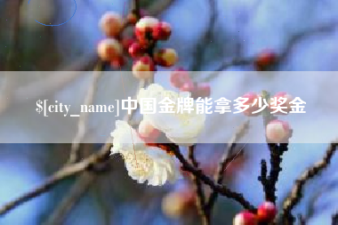 玉田中国金牌能拿多少奖金