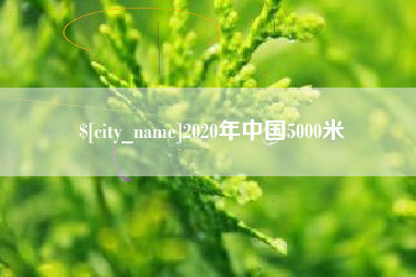 玉田2020年中国5000米
