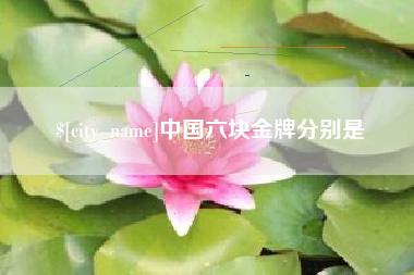 玉田中国六块金牌分别是